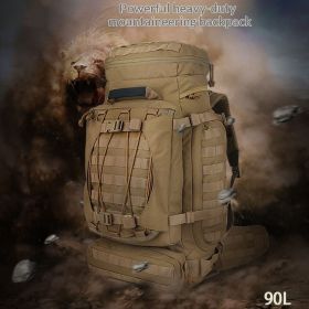 90L, Heavy-Duty, Large-Capacity, Waterproof, Dustproof, Breathable Expedition or Travel Backpack