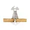 Outdoor camping fish bone ground nail spring hook