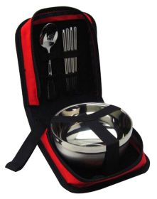 Bowl Spoon & Chopsticks Dining Kit with Bag