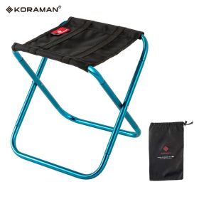 KORAMAN Blue Ultralight Folding Stool