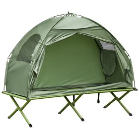 1 Person Folding Cot, Tent with Carry Bag, 2-in-1