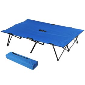 2 Person, 50" Extra Wide, Folding Camping Cot for Adults