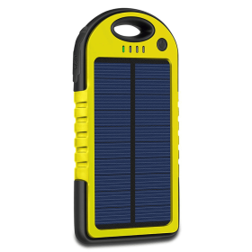 10000mAh Wall Fast & Solar Charging Power Bank with Flashlight