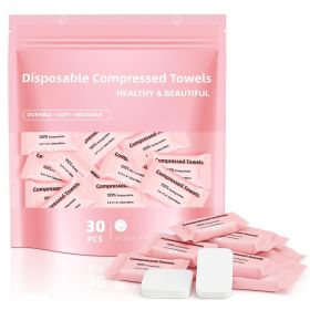 30 Disposable Compressed Face Towels