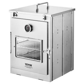 Foldable Stainless Steel Wood Burning or Propane Camping Stove / Oven, with 3 Tier Grills