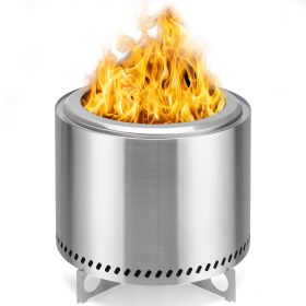 Tabletop Smokeless Fire Pit, 304 Stainless Steel, Wood or Pellets Burning