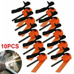 10x Fire Starter Flint Steel Striker