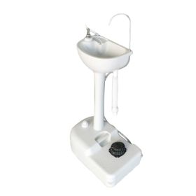Outdoor Washbasin With Foot Pump Without Table (Option: White)