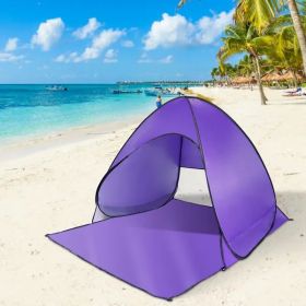 Beach Tent, Shade, Shelter. Canopy, Anti-UV, Automatic Setup Waterproof Tent (Option: Purple)