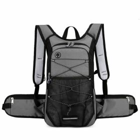 Cross Country Outdoor Hiking Mountaineering Cycling Backpack (Color: Gray)