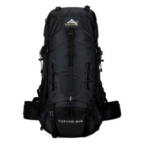New Large Capacity 56 L, Hiking Backpack (Color: Black)