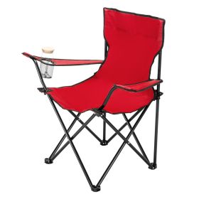 Black Iron Pipe X Frame Chair, Red Oxford Cloth (Option: Red)