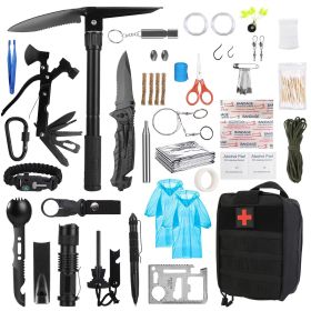 121Pcs Set Survival Tool Kit with First Aid Kit Supplies (Option: 1Set)