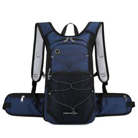 Cross Country Outdoor Hiking Mountaineering Cycling Backpack (Color: Dark Blue)