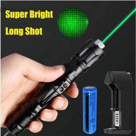 USB Rechargeable Green Pen LED Laser Pointer with Charger (Option: 1PACK)