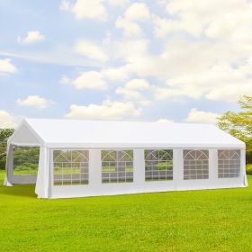 32" x 20" Carport Canopy Gazebo, Heavy Duty,  Wedding Party Tent Garage - White (Option: 10x10x10 mm-10x10x10 mm)