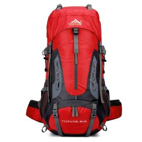 New Large Capacity 56 L, Hiking Backpack (Color: Red)