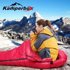 Kamperbox Ultralight, Winter Sleeping Bag, Model CW1100 (Option: Red)