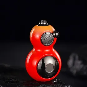 Black Myth Gourd Shape Torch Lighter.  Windproof Flame Size Adjustable, Refillable (Option: Red)