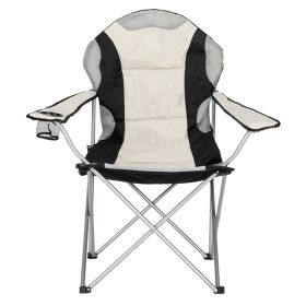 Grey Iron Pipe X Frame Chair With Drink Holder (Option: Black White And Grey)