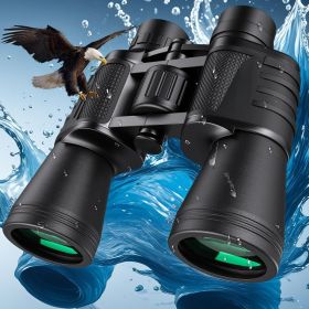 20x50, High Powered, Waterproof, Compact Binoculars With Low Light Vision (Option: Black)